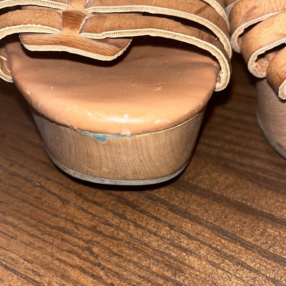 Mossimo supply brown leather sandals, size 9 - Picture 6 of 10